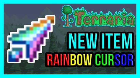 Terraria 141 Rainbow Cursor New Item Showcase Youtube