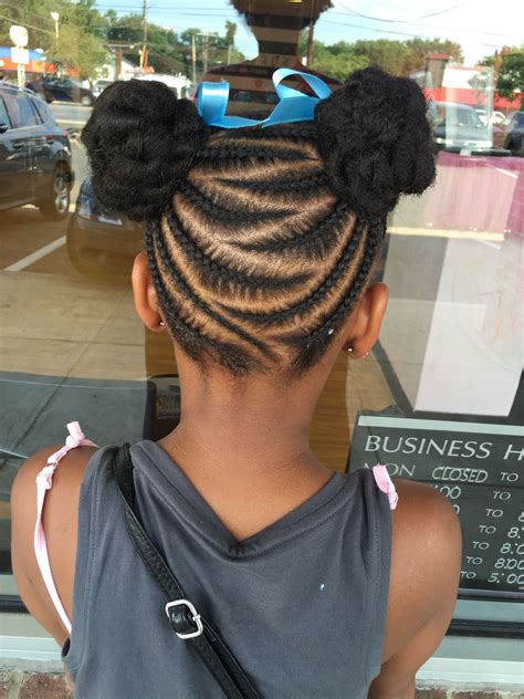 It can be used to change up any hairdo's that uses/features a part in the hair. Pin by LaTia Masterson on XoticStyles | Kids braided ...