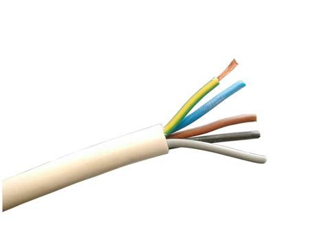5 Core 075mm White Flexible Cable 3185y Per Metre Stevenson Plumbing