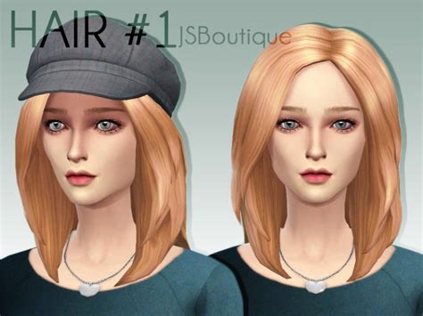 Jsboutique Hair 1 The Sims 4 Catalog