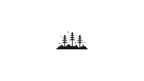 Mountains Trees Minimalism Hd Artist 4k Wallpapers Images
