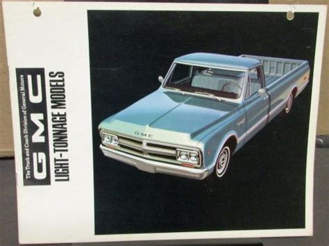 Buy 1968 Gmc Truck Dealer Sales Brochure Ce Cm Cs 1500 2500 3500 Ke Km