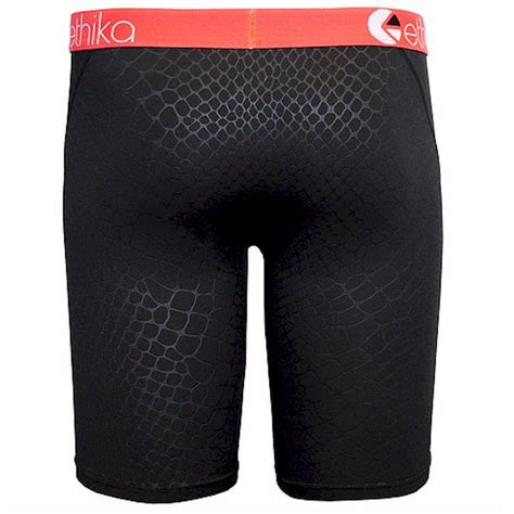 Ethika Mens The Staple Fit Infrared Python Long Boxer Briefs Underwear