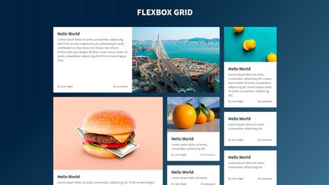 Flexbox Grid System Using Html And Flexbox Properties Youtube