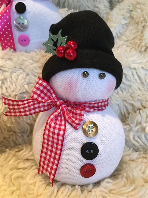 Sock Snowman They Are Fun And Easy To Make I Love Them ️ Snowman