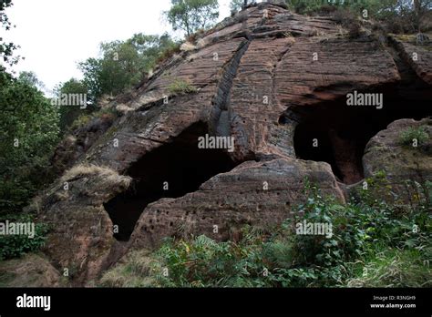 Kinver Edge Cave Holy Austin Rock Houses Dwellings Caves Britain Hi Res