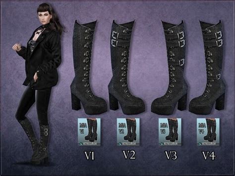 Sims 4 Cc Custom Content Shoes The Sims Resource Remussirions