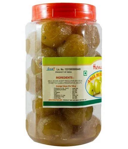 Preserved Fruit Harnarains Amla Murabba Dry Packaging Type Jar 900g