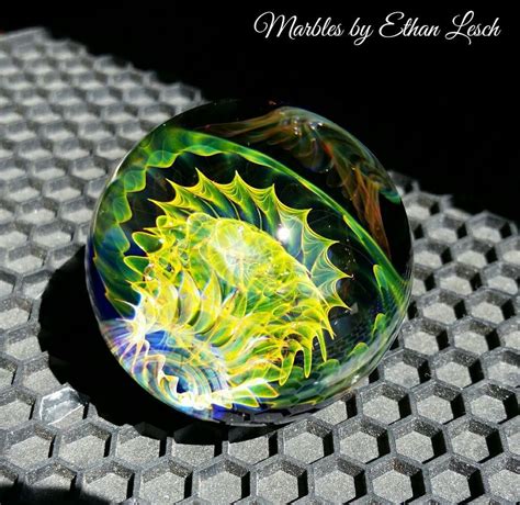 1 51 Handmade Marble By ~ethan Lesch~ Borosilicate Boro Art Ethanlesch Glass Stained