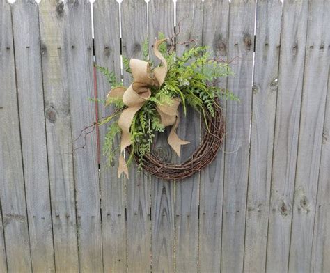 Succulent Wreath Wreath Great For All Year Round By Hornshandmade