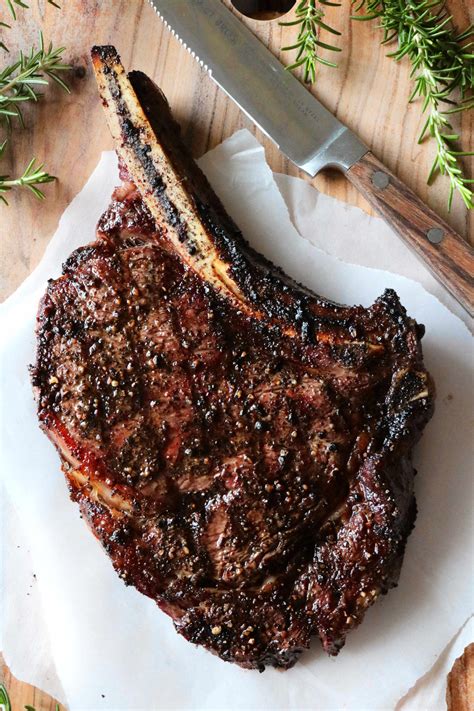 Direct grilled cowboy ribeye steak recipe. Cowboy Steak Recipe (Bone-In Ribeye) | Recipe | Grilled ...