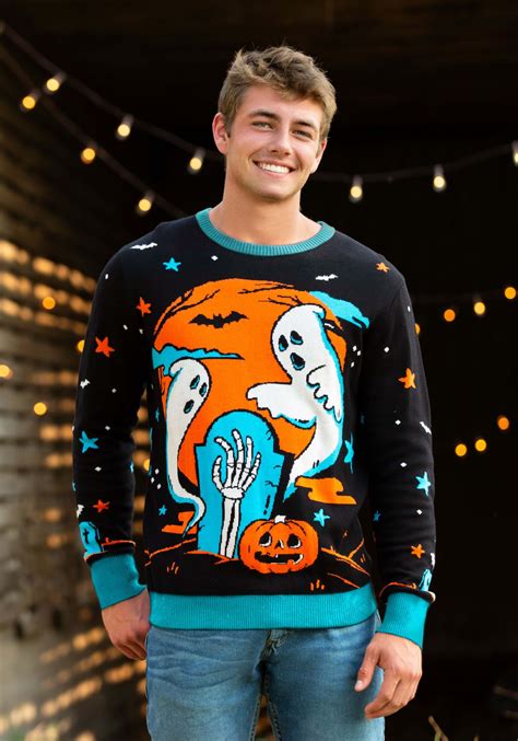 Neon Halloween Adult Sweater