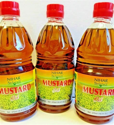 Nihar Naturals Mustard Oilbrassica Nigra 166 Floz 475ml Us