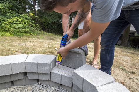 The pit itself is lined with concrete block, and you'll need fire brick to protect the block. How to Build an Outdoor Fire Pit