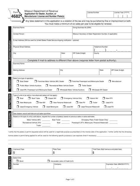 Looking for contractor licenses & violations in missouri? 4682 - Fill Online, Printable, Fillable, Blank | pdfFiller