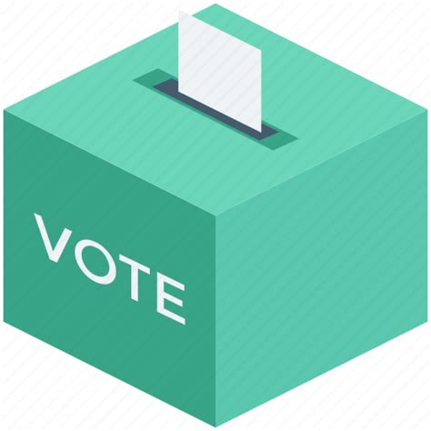 Ballot Box Elections Survey Vote Voting Poll Icon