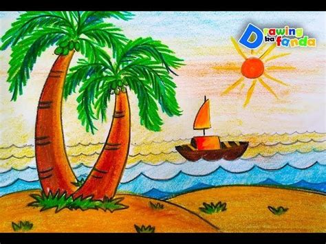 Check spelling or type a new query. how to draw sea easily /scenery for kids/very easy/step by ...
