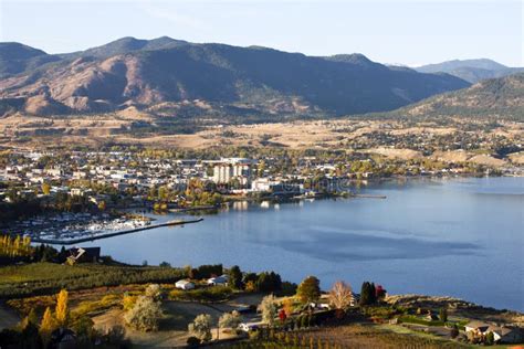 Penticton Okanagan Valley British Columbia Canada Stock Image Image