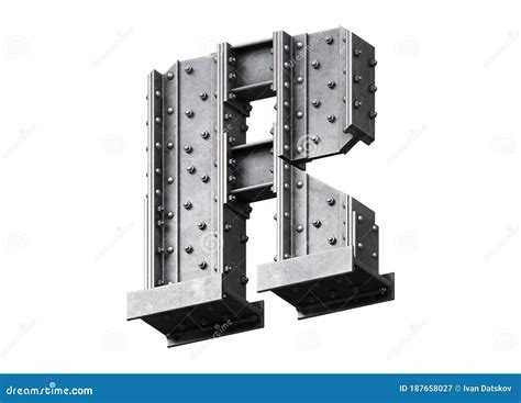 Steel Construction Font Stock Illustration Illustration Of Alphabet