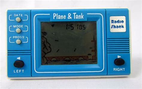 1986 Plane And Tank Battle Game And Watch Radio Shack Lcd
