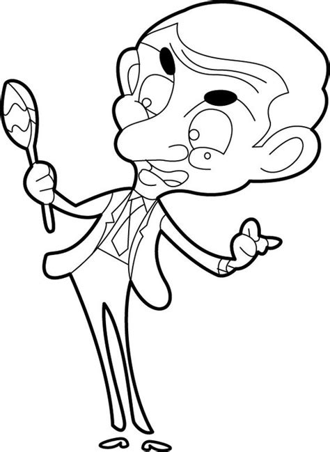 Discover some kids coloring pages with this incredible character !! 10 Funny Mr. Bean Coloring Pages For Your Toddler | We ...