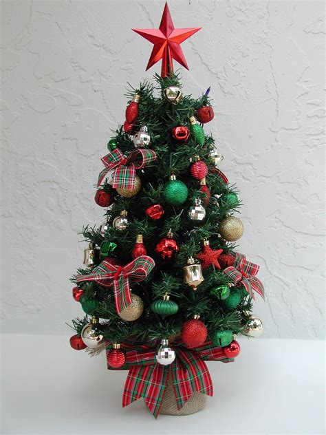 Tabletop Christmas Tree 3 Ft Plus Tree Fully Decorated Tree Tree