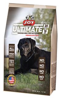 Canine athletes require an enriched nutritional formula to maintain endurance and endure the stress of competition. Ultimate - Joy Dog Food