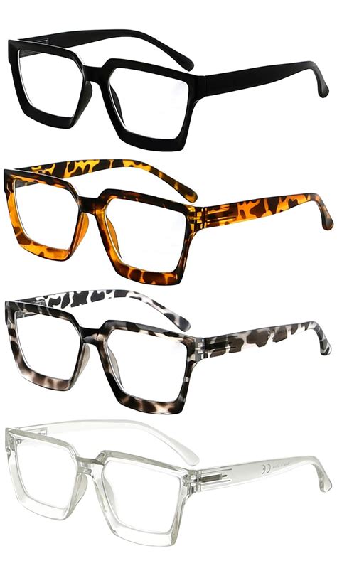 buy eyekepper 4 pack reading glasses women oversize frame ladies readers 1 75 at