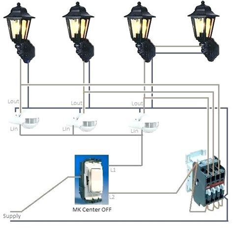 Wiring connections in switch, outlet, and light boxes. Outdoor Lighting Diagram