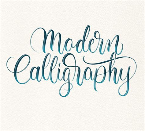 Modern Calligraphy Alphabet