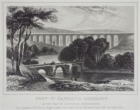Antique Prints Of Pontcysyllte Aqueduct Bridge