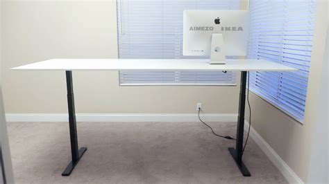 This diy adjustable standing desk project was designed and built by matt rowan of startstanding.org. DIY Motorized Standing Desk - with Ikea Top - YouTube