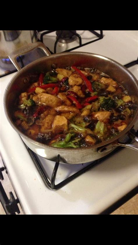Add 1/4 cup water, cover the wok or pan, turn the heat down to medium and. Chicken stir fry 1 | Chicken stir fry, Chicken stir, Stir fry