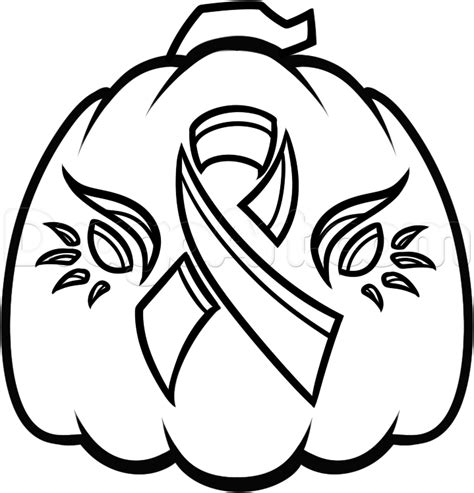 Breast Cancer Awareness Pumpkin - Coloring Home