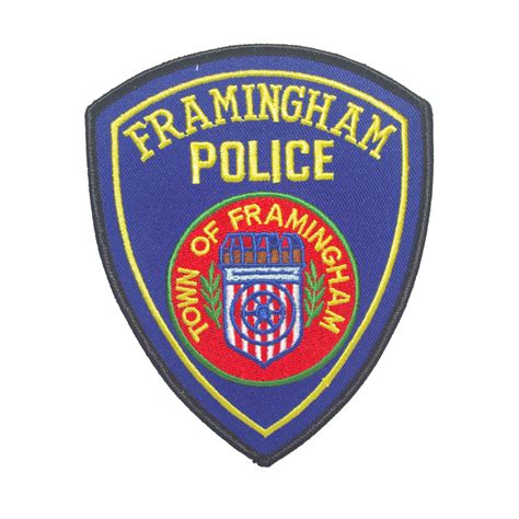 Framingham Police Town Of Framingham Police Embroidered Patch Sew On