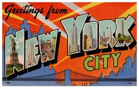 New York City Large Letter United States New York Other