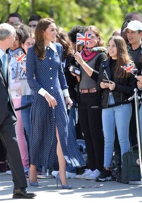 Kate Middleton Wears Polka Dot Dress To Bletchley Park 2019 Popsugar