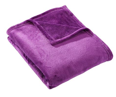 Hyseas Flannel Fleece Throw Blanket Purple Super Soft Plush