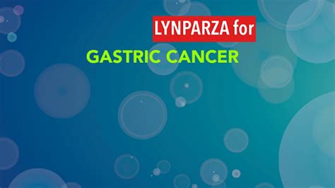 Lynparza Improves Overall Survival In High Risk Gastric Cancer