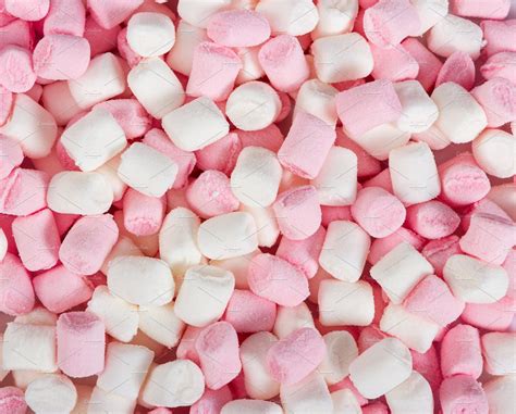 Pink And White Mini Marshmallows Mini Marshmallows Pink Marshmallows