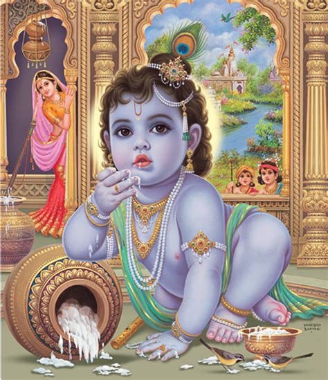 Baby Krishna Paintings And Pictures Of Baby Krishna