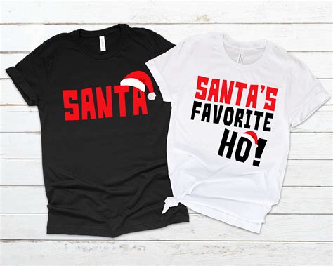 Couple Christmas Shirts Santa Shirt Santas Favorite Ho Shirt Funny