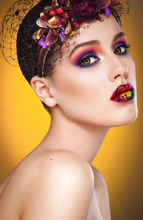 Purple Eyeshadow Make Up Beauty Head Shots Beauty Face Women