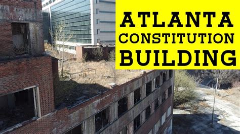 Abandoned Downtown Atlanta Georgia Constitution Building Urbex Drone