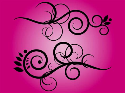 Floral Swirls Vector Vector Art And Graphics