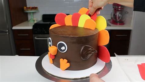 Turkey Cake Pumpkin Cake Layers Frosted With Chocolate Ganache Turkey Cake Pumpkin Cake