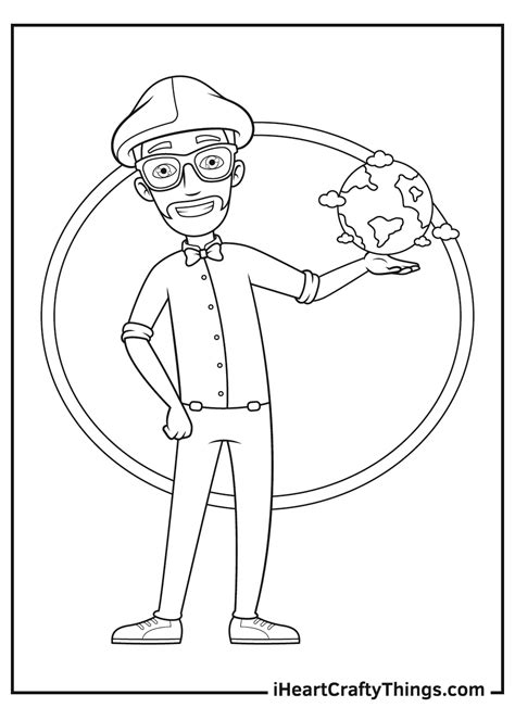 Blippi Character Coloring Pages In 2021 Coloring Pages Printables