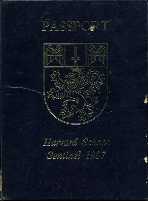 1987 Yearbook From Harvard School From North Hollywood California For Sale