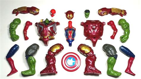 Assemble Toys Hulk Buster Hulk Smash Spiderman Vision Avengers