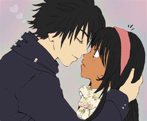 Color Blind Love Winter Romance Ambw Anime Interracial Art Interracial Love Interracial
